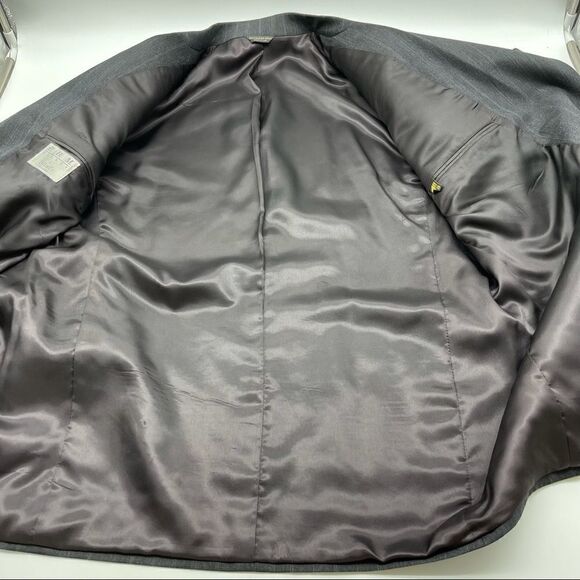 P.B.M. Select x Dillard's Gray Fine Stripe Suit - Picture 9 of 12